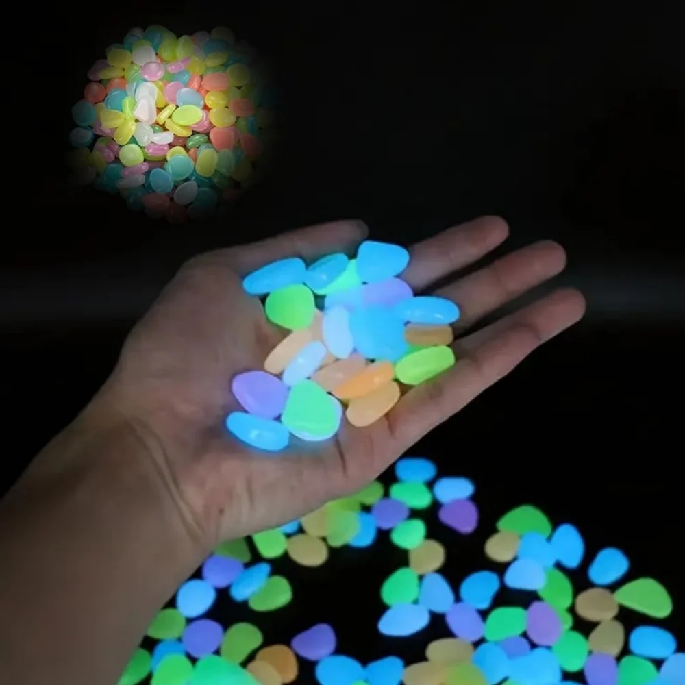 Glow in the Dark Small Pebbles. 100 Pieces. 50g